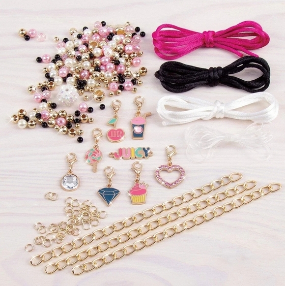 💗🔹️Juicy Couture🔹️ friendship bracelet set DIY charm bracelet making kit ✨️💎 - Picture 5 of 8